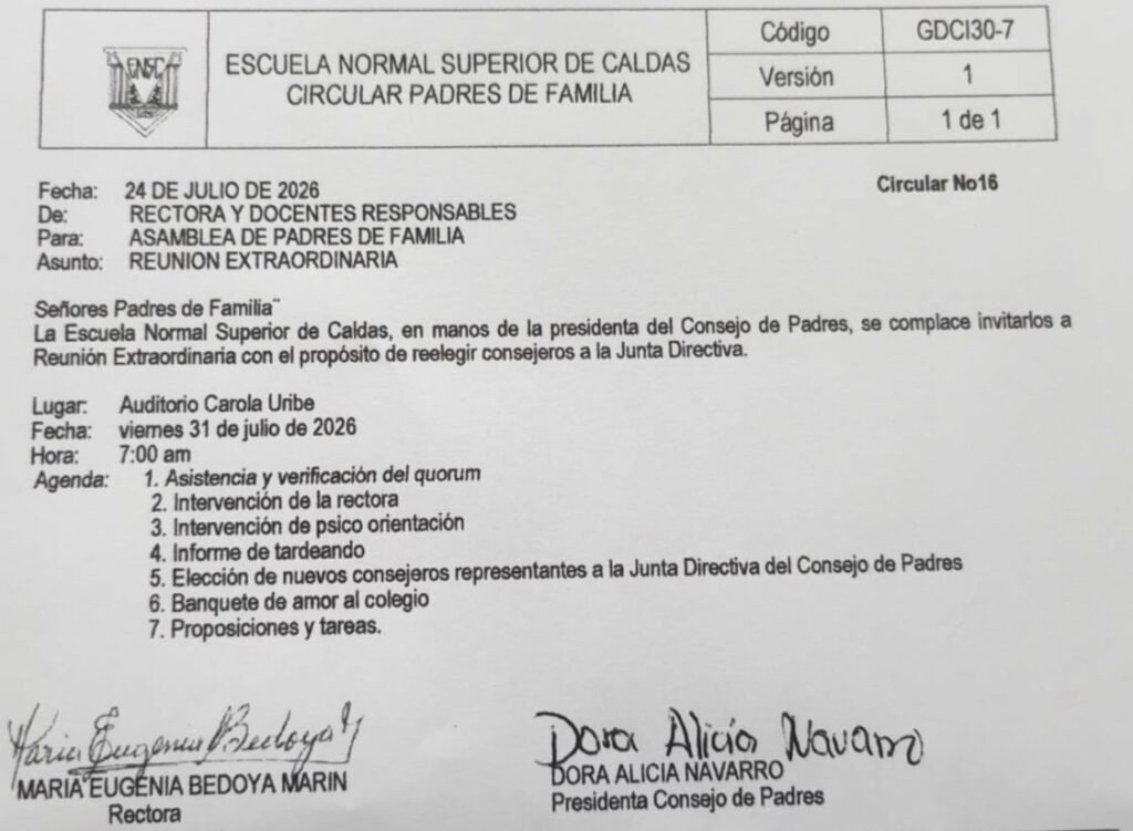 ASAMBLEA DE PADRES